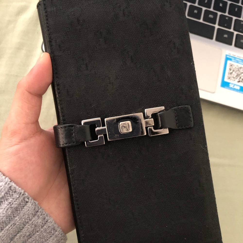 Gucci long bifold wallet!